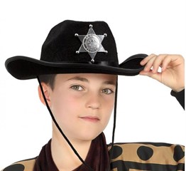 Çocuk Kovboy Şapkası Sheriff Şapkası 