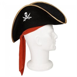 Kadife Jack Sparrow Denizci Korsan Şapkası