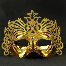 Metalik Masquerade Kelebek Simli Parti Maskesi