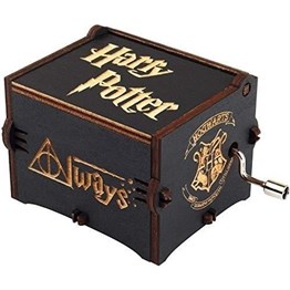 Mobgift Harry Potter Ahşap Çevirmeli Müzik Kutusu 