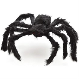 Siyah Renk Gerçekçi Görünüm Şekil Verilebilir Örümcek 30x10 cm